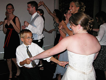 Dancing bride