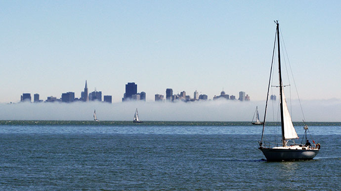 Foggy San Francisco from Sausalito